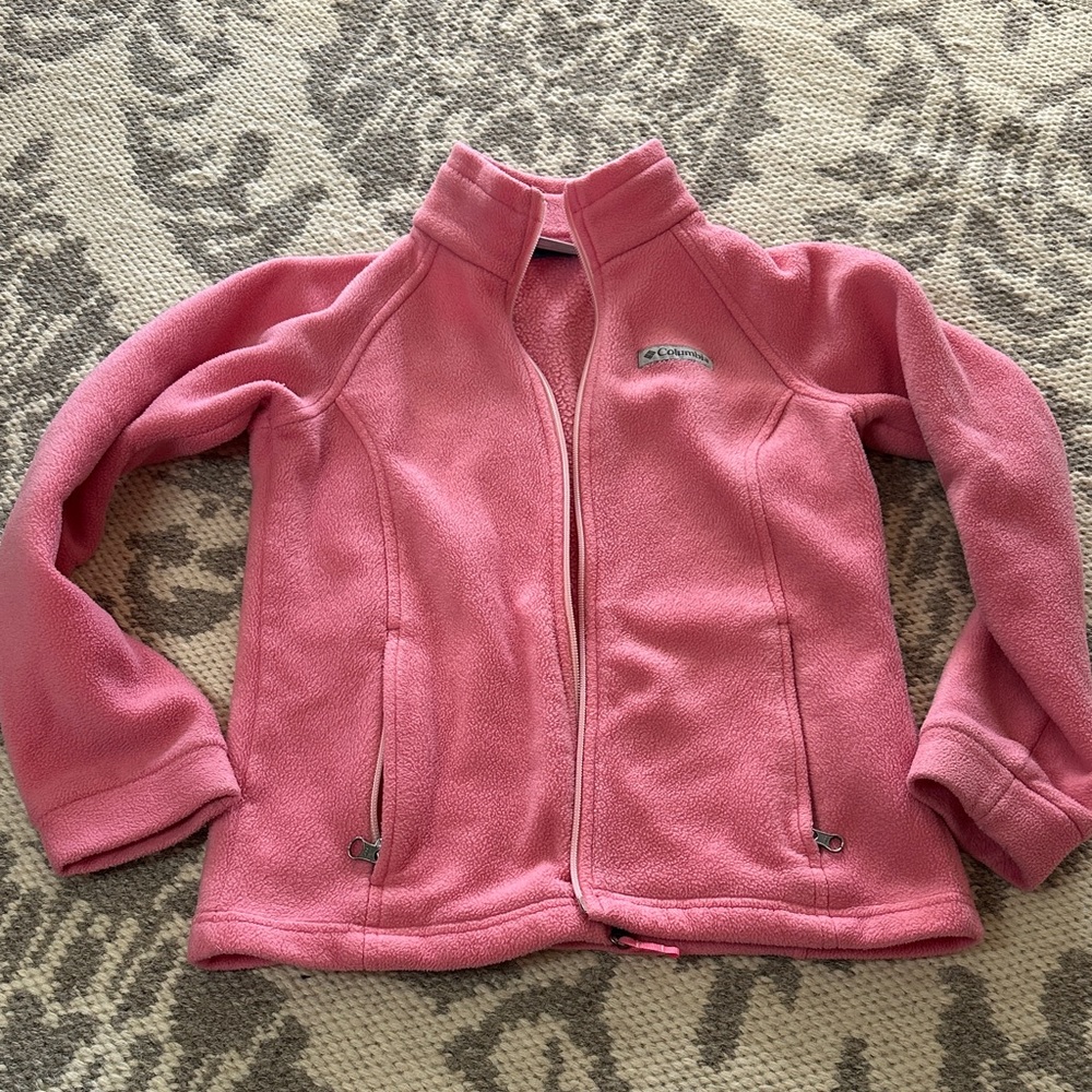 Columbia Soft Pink Full-Zip Fleece